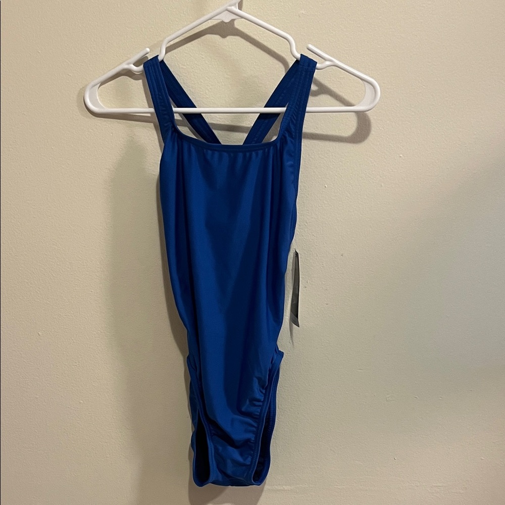 Speedo Women's Vibrant Blue One Piece Swimsuit